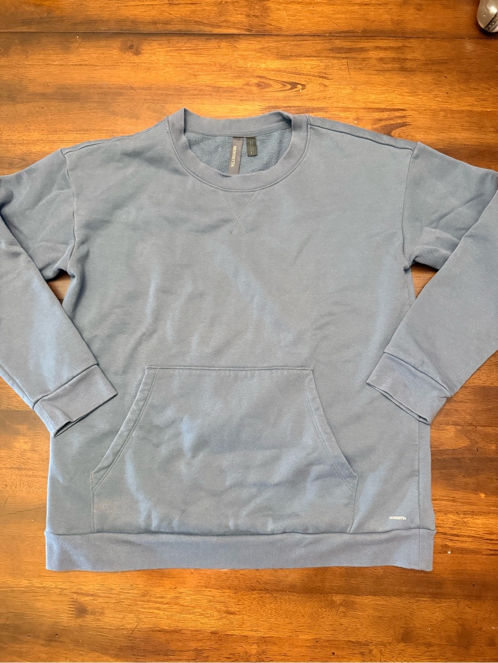 Mondetta Everyday Soft Fleece Crewneck Women’s Blue Sweatshirt